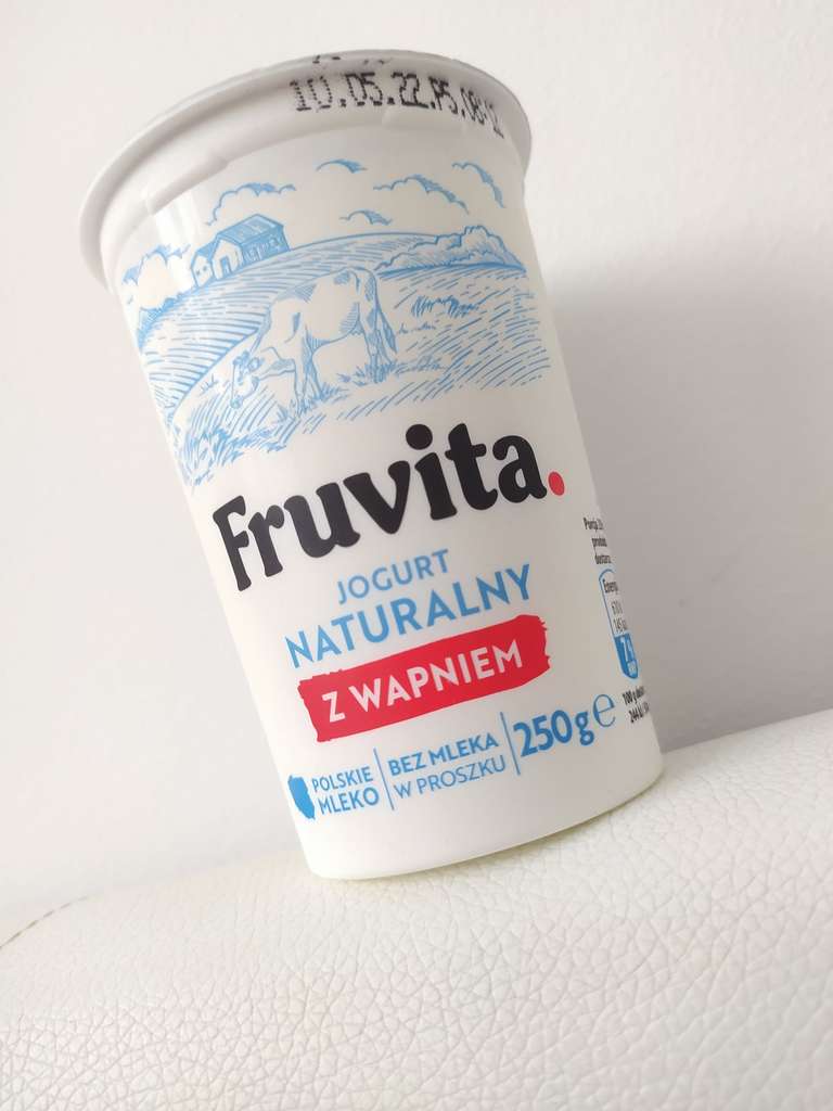 Biedronka 250g Fruvita jogurt naturalny z wapniem