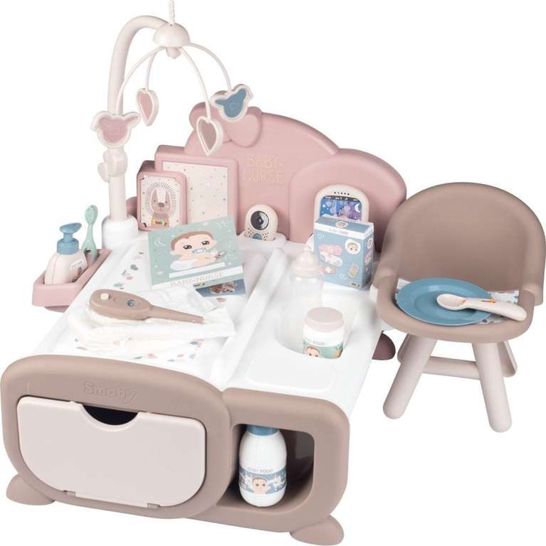 Smoby Baby Nurse - Elektroniczny Kącik Opiekunki + 19 akcesoriów @morele