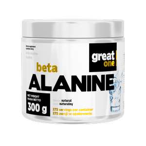 Beta Alanine 300 g wyprzedaż (termin przydatności 06-2024 ) - Great One