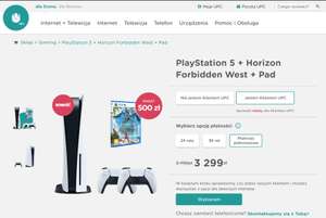 PlayStation 5 + Horizon Forbidden West + Pad (rabat 500zł dla klientów UPC)