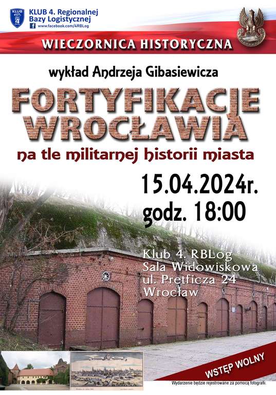 Fortyfikacje Wrocławia na tle militarnej historii miasta >>> bezpłatne spotkanie w ramach Wieczornicy Historycznej