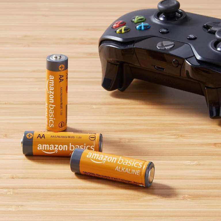 Amazon Basics Baterie alkaliczne AA o wysokiej wydajności, 20-pak