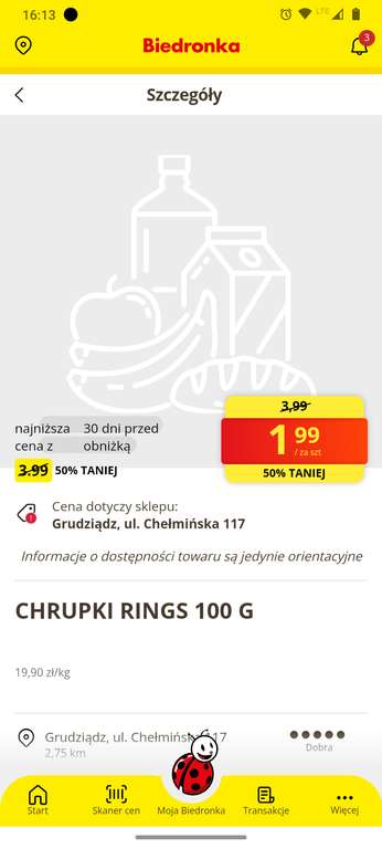 Chrupki Rings 1,99 zł @Biedronka