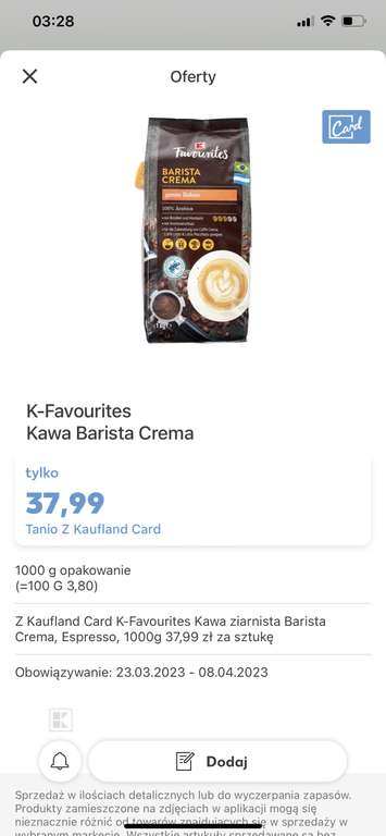 Kawa K-Favourites Barista Creme