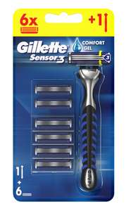 Gillette Sensor 3 Maszynka do Golenia, 1 + 6 ostrzy