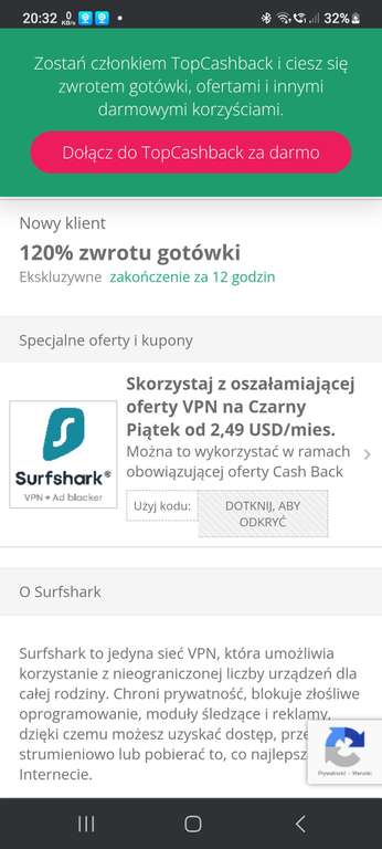 Klient Vpn surfshark cashback -120%