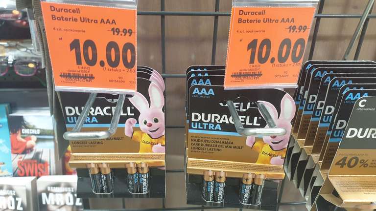 Duracell Ultra baterie AAA 4szt. @Kaufland - Ostrów Wielkopolski