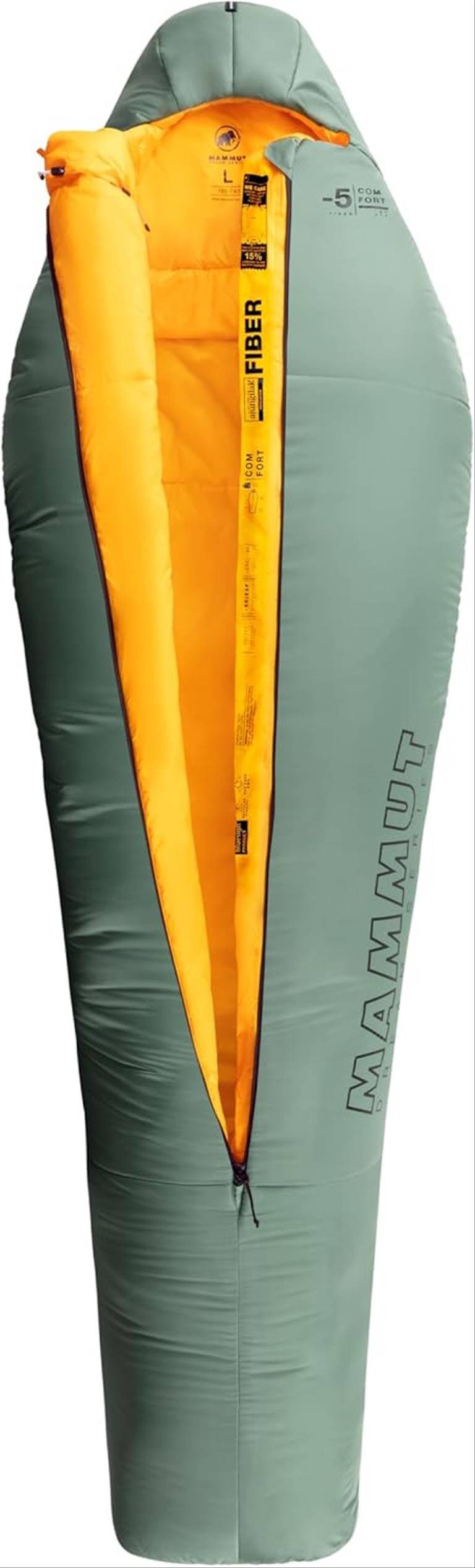 Śpiwór Mammut Comfort Fiber Bag -5C głęboki cyprys L