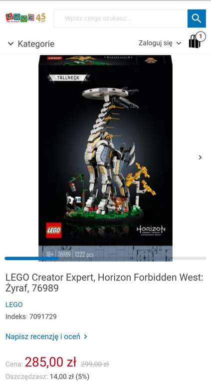 LEGO Creator Expert, Horizon Forbidden West: Żyraf, 76989