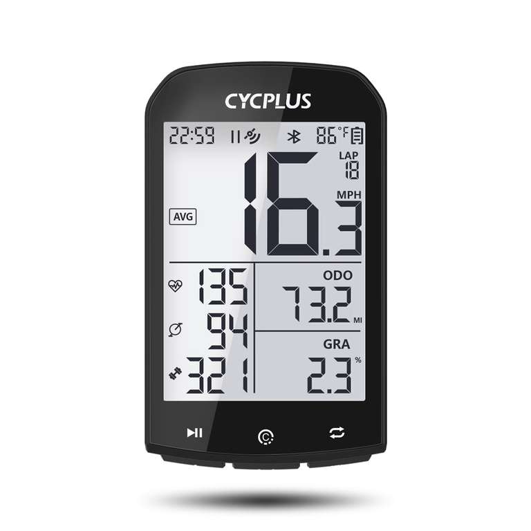 [ali] CYCPLUS M1 GPS komputer rowerowy $17.95 (78,29zł)