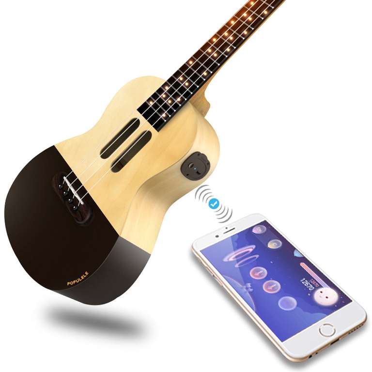 Xiaomi Populele U1 - smart ukulele do nauki gry (Bluetooth, diody LED, aplikacja) | Wysyłka z FR | $52.49 @ Banggood
