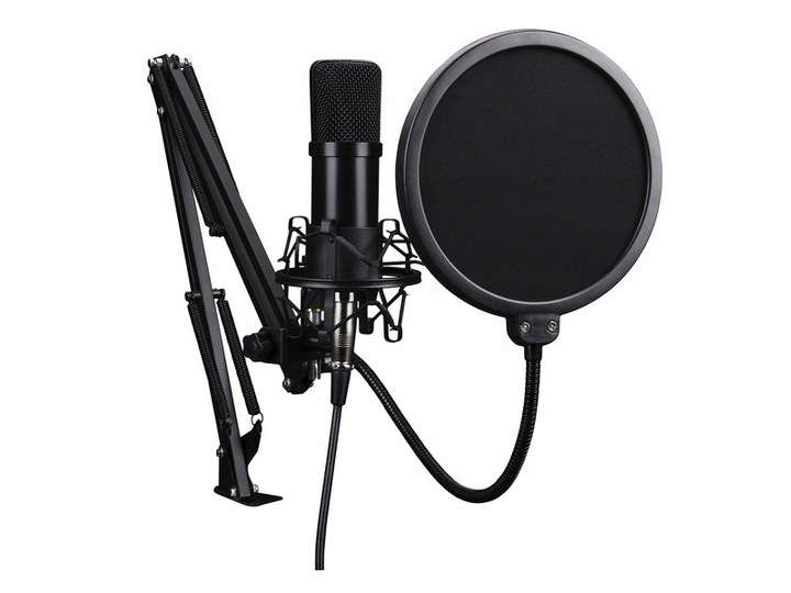 Mikrofon MAD DOG Pro GMC301 streamingowy uchwyt 360 stopni filtr POP statyw