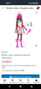 Barbie lalka jednorożec z długimi włosami Smyk