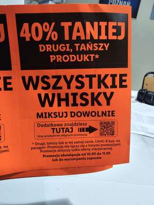 Promocja na Whisky Lidl od 10-11.05 drugi produkt 40% taniej