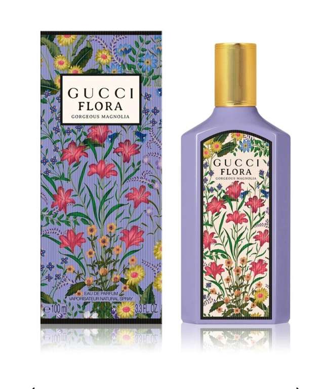 Gucci Flora Gorgeous Magnolia woda perfumowana dla kobiet 100ml + gratis lusterko | Notino