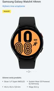 Smartwatch Samsung Galaxy Watch 4 40mm za 797 zł w kolorze złotym