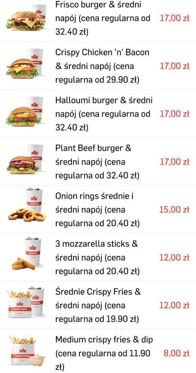 Max Premium Burgers - nowe kupony w aplikacji