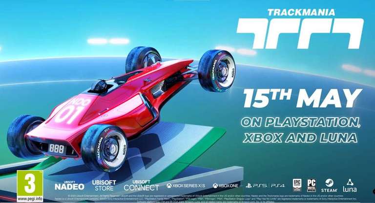 Trackmania zostanie udostępniona za darmo od 15 maja na PS4 i PS5, Xbox One, Series XIS i Luna za pośrednictwem Ubisoft