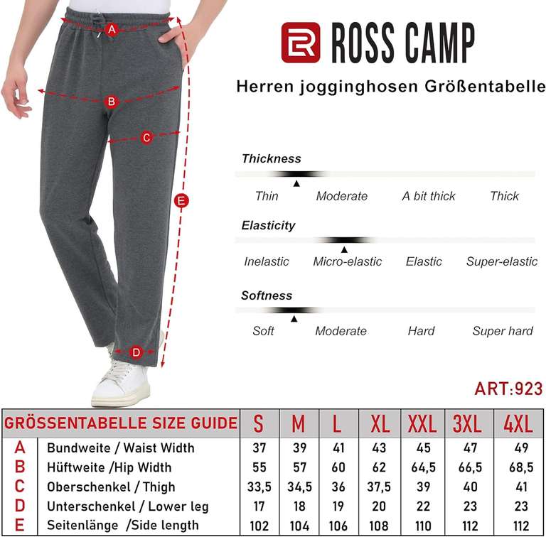 Spodnie sportowe Ross Camp (rozne rozmiary i kolory) juz od 44,12zl @ amazon