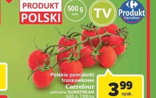 Polskie pomidorki truskawkowe 500g @Carrefour
