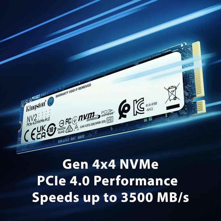 Dysk Kingston NV2 NVMe PCIe 4.0 SSD 1TB M.2 2280 -SNV2S/1000G Amazon.pl