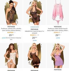 Komplety erotycznej bielizny damskiej za 23-27 zł - duży wybór @Amazon