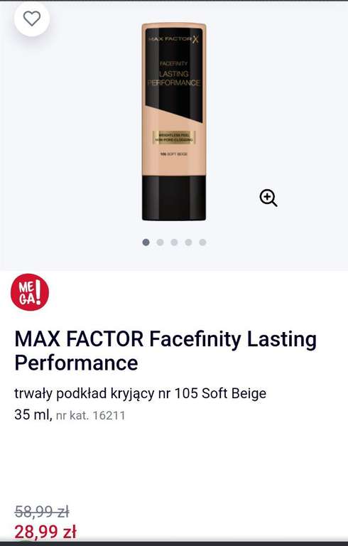 MAX FACTOR Facefinity Lasting Performance trwały podkład kryjący