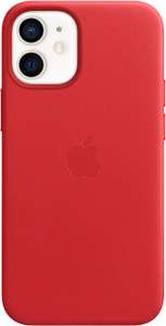 Apple iPhone 12 mini Leather Case Czerwone MagSage
