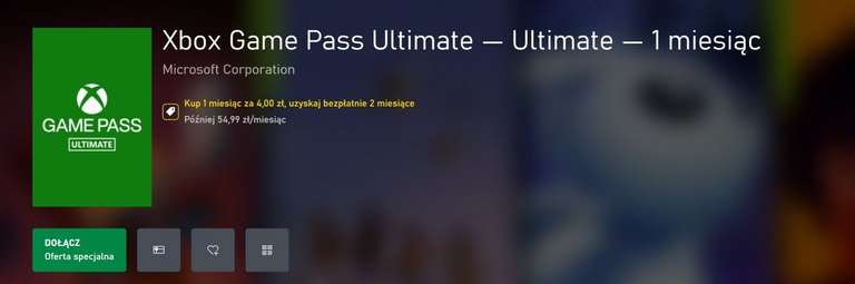 3 miesiące Xbox Game Pass ULTIMATE XBOX za 4 złote dla nowych i powracających użytkowników!