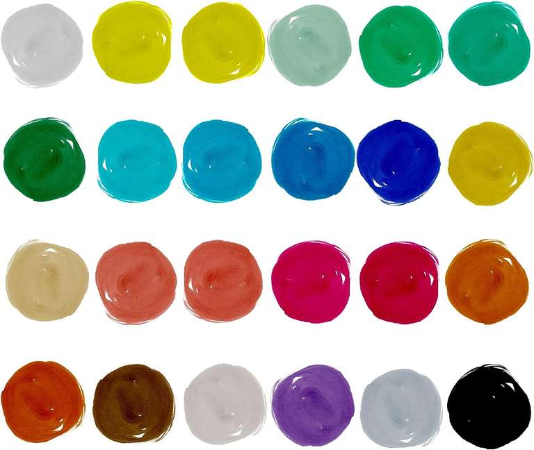 Zestaw 24 tubek farb akwarelowych Zenacolor - Opakowanie 24 x 12 ml - wysokiej jakości nietoksyczne farby