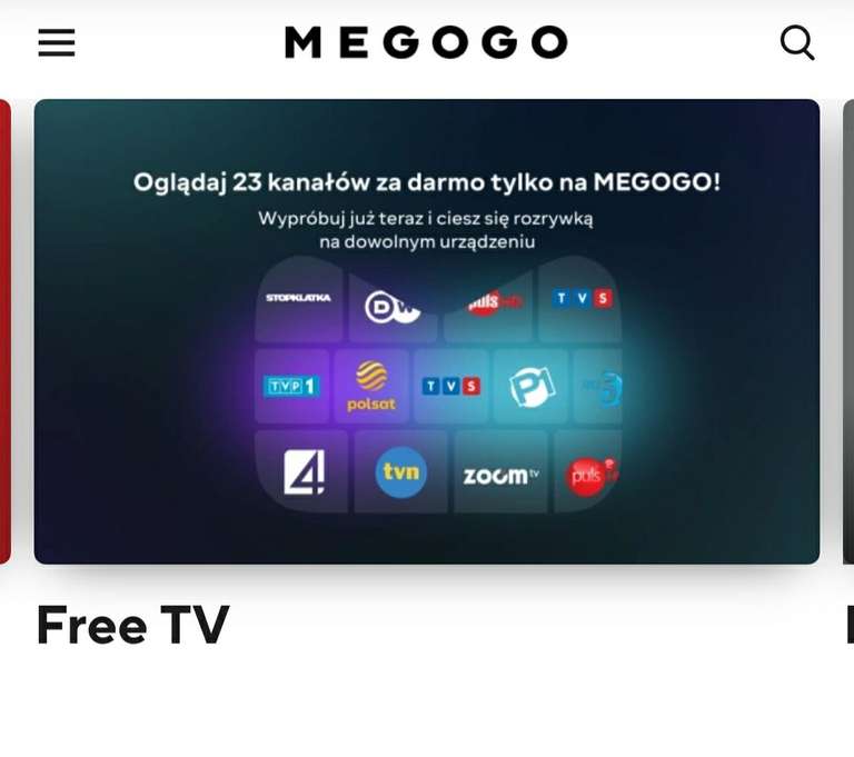 MEGOGO - 23 kanały za darmo online