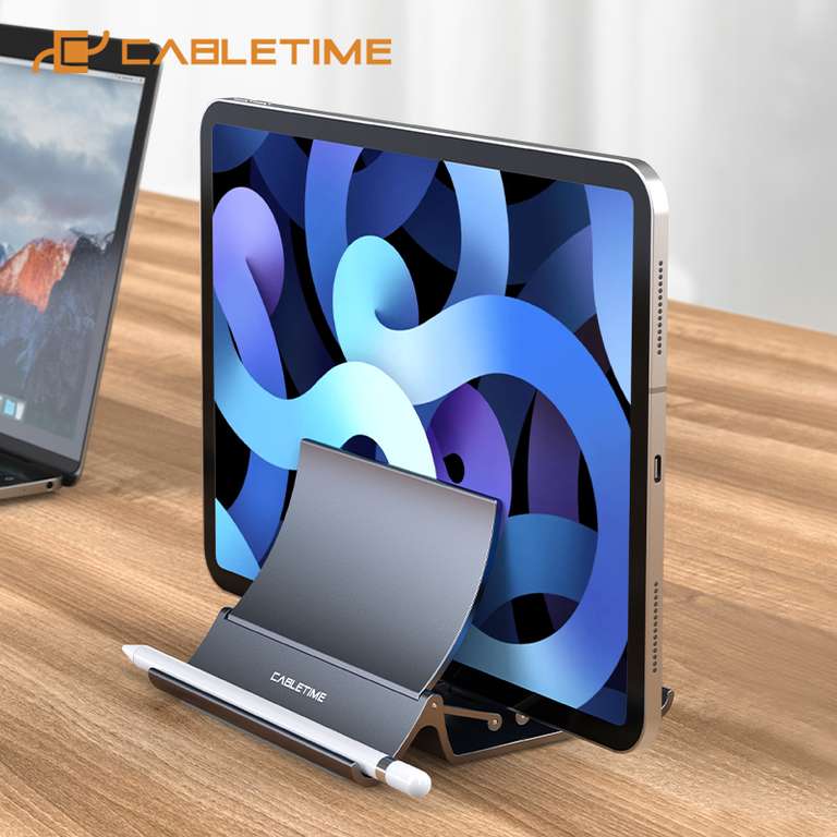 Pionowy stojak Cabletime na laptopa, telefon, tablet, rysik za 10,29$