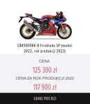 Motocykl Honda CBR-1000RR-R Fireblade SP Grand Prix Red Wyprzedaż Rocznik 2022
