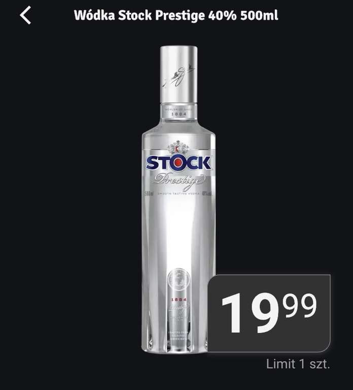 Wodka STOCK Prestige 40% 500ml za 19.99 pln i 20 płatków