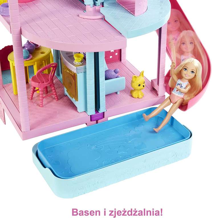 Barbie HCK77 - Chelsea Domek Zabaw dla lalek + akcesoria za 119zł @ Amazon.pl