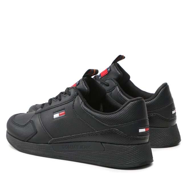 TOMMY JEANS Sneakersy Flexi Runner Ess EM0EM01080 Black BDS