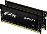 Pamięć Kingston FURY Impact 32 GB (2 x 16 GB) 3200 MHz DDR4 CL20 zestaw pamięci do laptopa 2 KF432S20IBK2/32