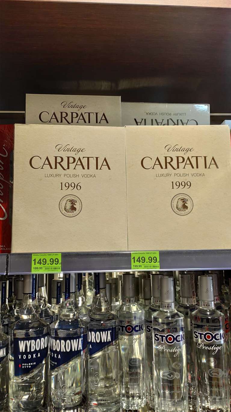 Wódka Carpatia 1996