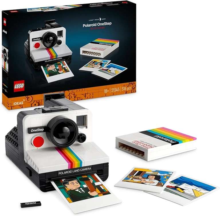 LEGO 21345 Ideas - Aparat Polaroid OneStep SX-70 | Amazon | + inne propozycje [zbiorcza]