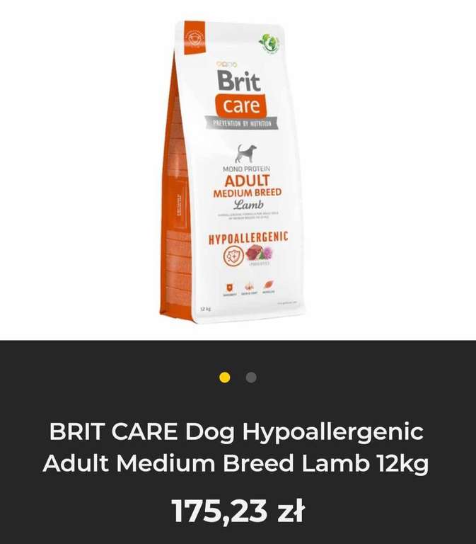 Sucha karma BRIT CARE Dog Hypoallergenic Adult Large Breed Lamb 12kg