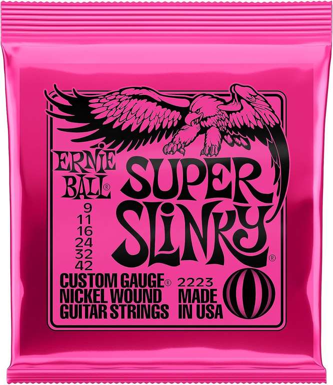 Ernie Ball Super Slinky Nickel Wound Electric Guitar 6 strun (Struny do gitar elektrycznych)