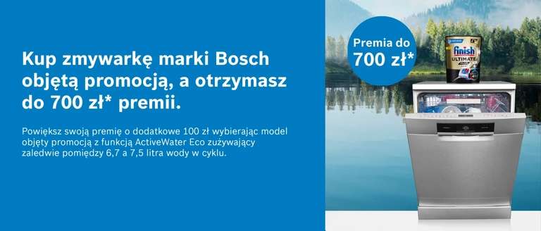 Zwrot do 700 zł za zakup zmywarki Bosch