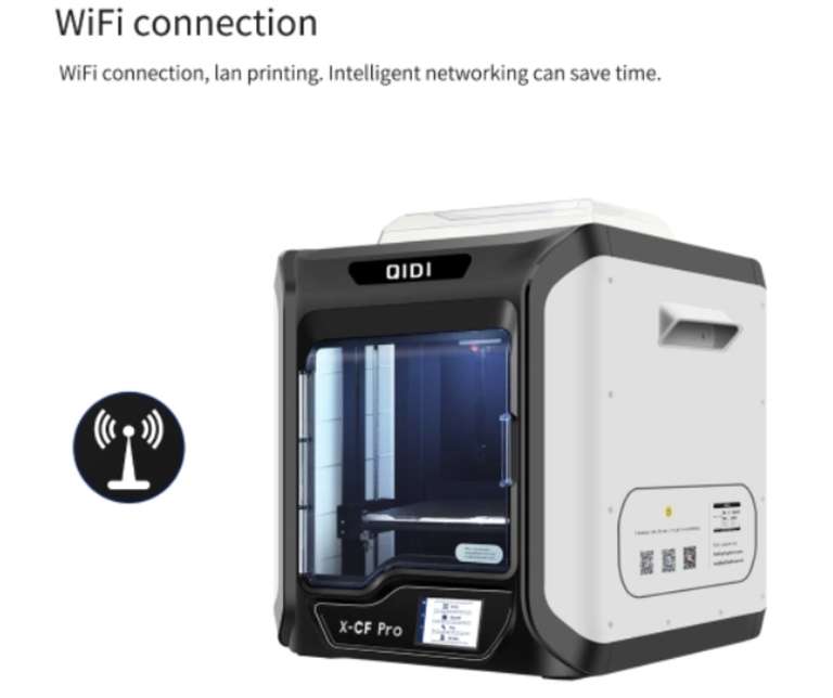 Zamknięta drukarka 3D Qidi Tech X-CF Pro z pudełkiem chroniącym przed wilgocią ($1249,99, wysyłka z UE) @ Gshopper