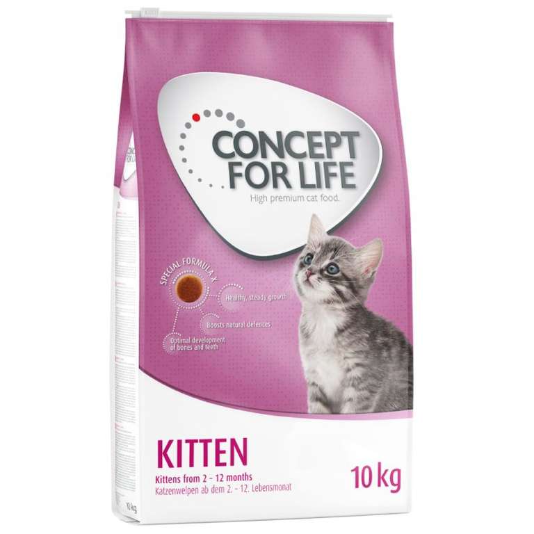 10kg karma sucha dla kota Concept for Life (9 lub 10 kg w super cenie)