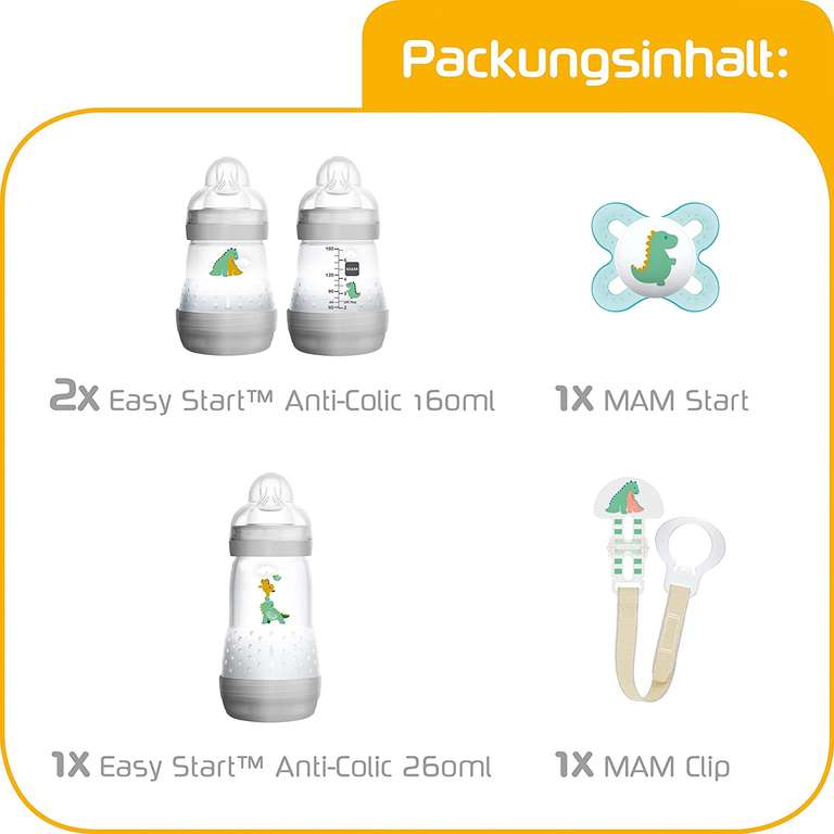 Zestaw butelek niemowlęcych MAM Anti-Colic za 85zł (dwa kolory) @ Amazon.pl