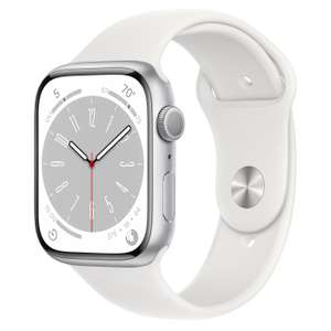 Apple Watch 8 45/Silver Aluminum/White Sport GPS