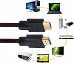 Shuliancable kabel HDMI, kompatybilny High Speed z Ethernet ARC 3D Ultra HD - 3 metry