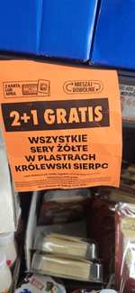 Ser królewski żółty z sierpca 2+1 w biedronce 400g