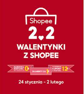 Walentynkowa wyprzedaż na Shopee 02.02. - nowe kody, produkty oraz diamenty za 1 zł