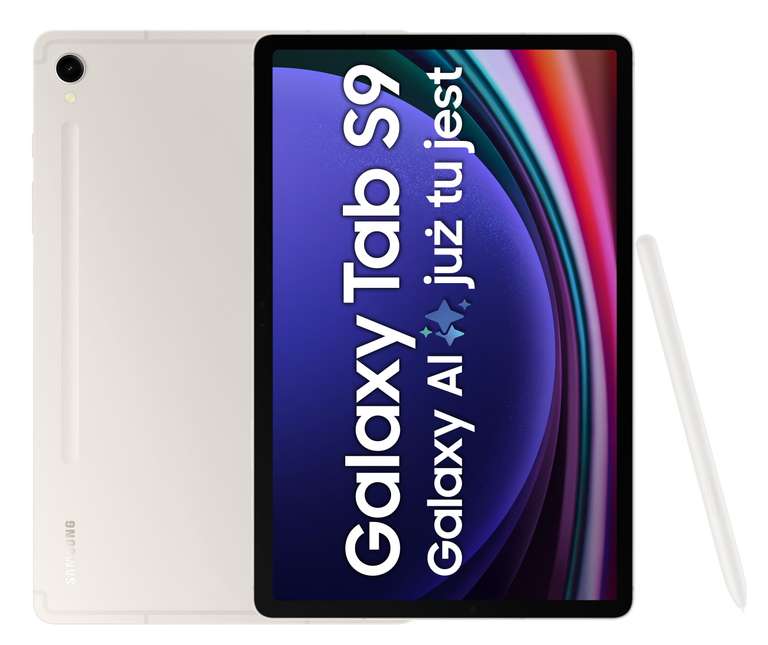 Tablet Samsung Galaxy Tab S9 8/128 GB 5G beżowy + Buds 2 Pro